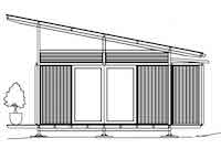 Elevation of 2 Bed House